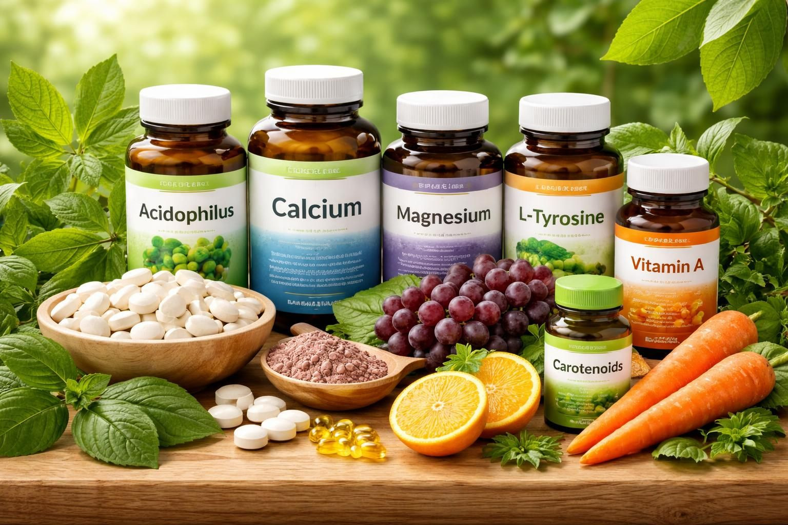 

Acidophilus	Help protect good human bacteria.
Calcium	Powerfull to strengthen teeth
Magnesium	Needed to have a body balance with Calcium.
Grape seed extract	Usefull antioxidant and antiinflammatory.
L-tyrosine	Helps with pain and anxiety.
Vitamin A	important for healing tooth
Carotenoids	Helpful for forming the new tooth, if still in that stage in life.