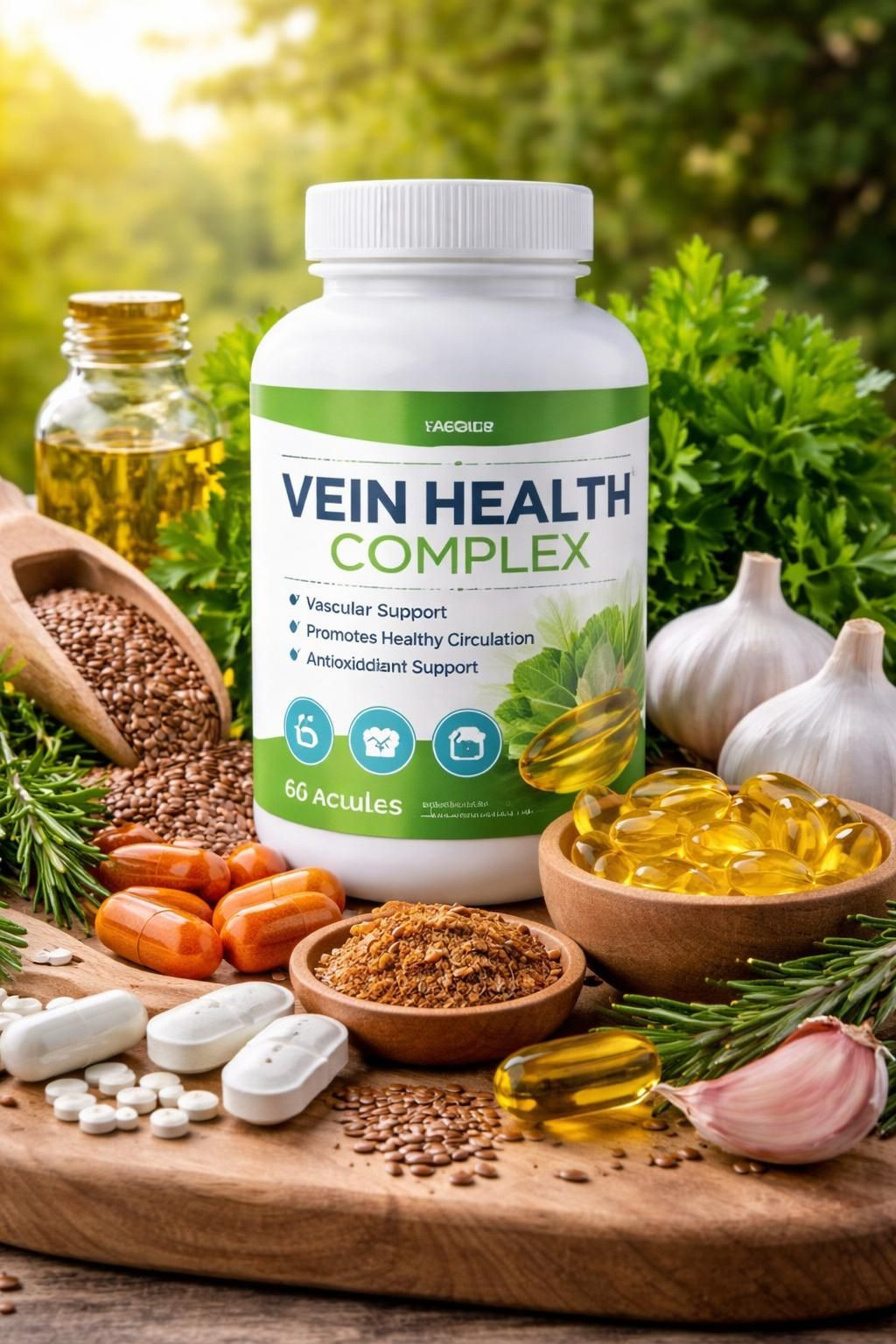 Acetyl-L-carnitine	Protects the human brain blood vessels from fats getting stuck.
Coenzyme Q	Help human circulation
Flaxseed Oil	Helps with good fatty acids.
Garlic	Improves Circulation
L-cysteine	Helps the cell perservation
L-histidine	Helps blood vains dilate.
Magnesium	Natural blood thinner
Pycnogenol	Antioxidant and restores flexbility.

